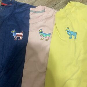 Goat Usa bundle 3 Shirts- Blue, Pink, Yellow